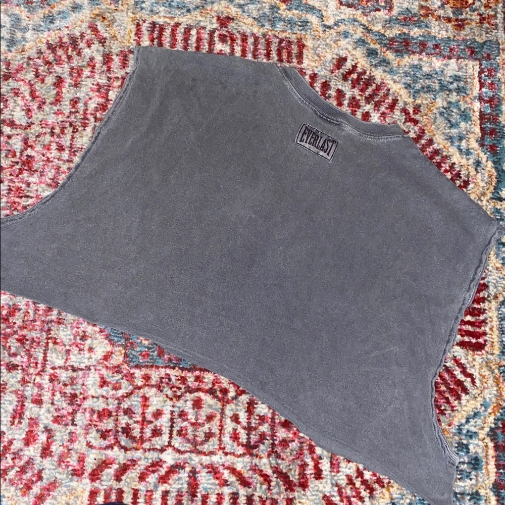 Super Cropped Grey Everlast Tee - Picture 5 of 6